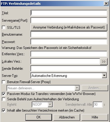 total commander verbindungsdetails