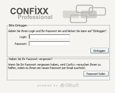 Confixx Login