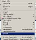 Firefox Extra Menü, FireFtp starten